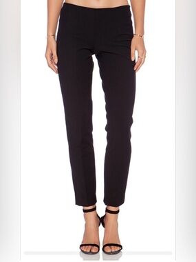 Theory Belisa Black Slim Cropped Ankle Pants size 4.  Very nice shape!